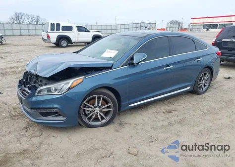 2015 Hyundai Sonata Sport 2.0T from USA, damaged, VIN 5NPE34AB9FH061265